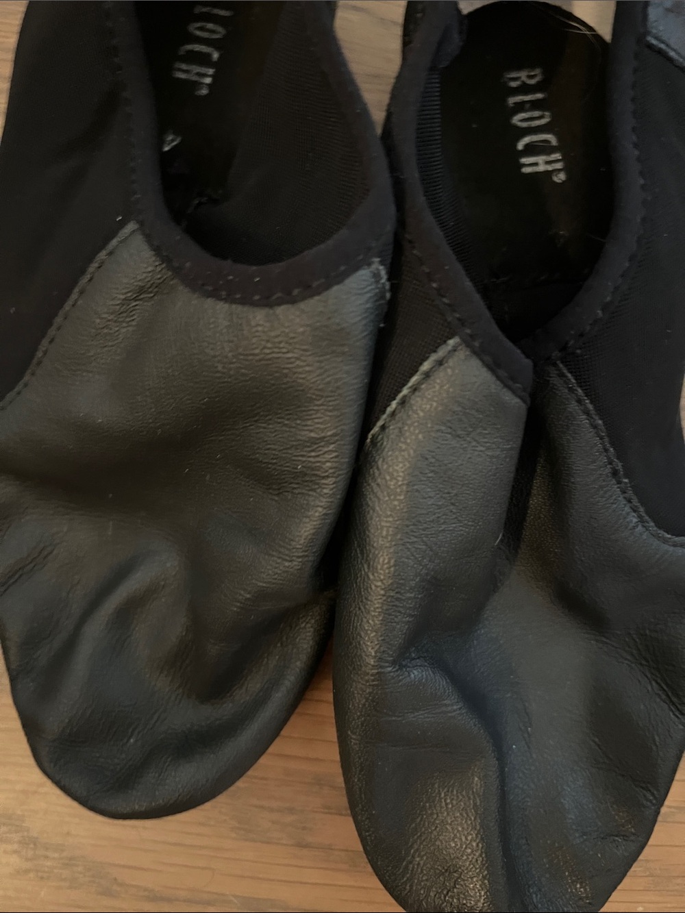 Bloch Men’s Black Leather Split-Sole Dance Sneakers